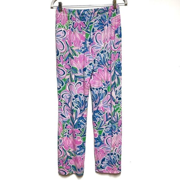 Lilly Pulitzer PJ Knit Bottom Gecko Green Tiger Sunrise size S - Picture 4 of 6